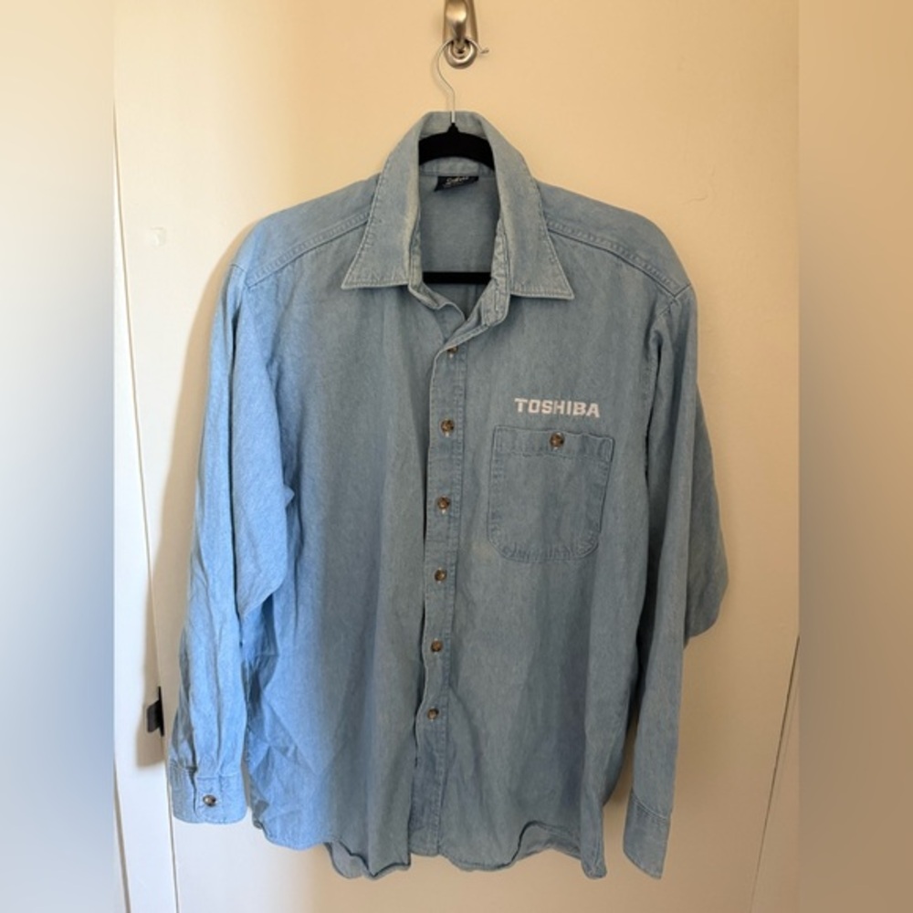 Toshiba Light Denim Men's Work Shirt